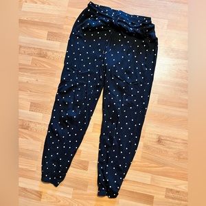Polka dot joggers